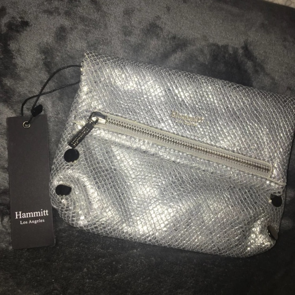 silver snakeskin HAMMIT handbag!